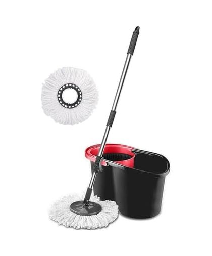 Diğer 57858324647499283959 Pony Otomatik Temizlik Seti Ve Mikrofiber Yedek Mop Paspas Açık Gri