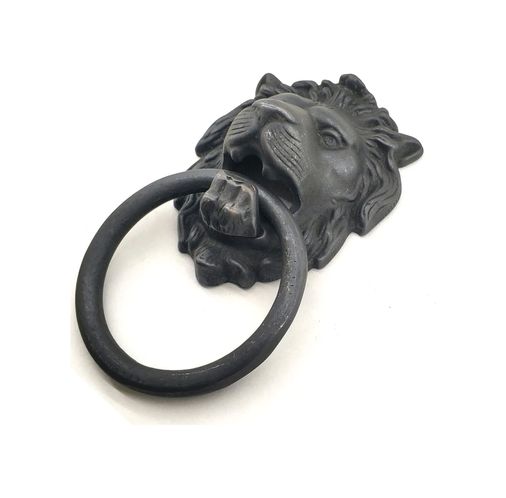 Diğer 76831578 Antika Tarz Dekoratif Pirinç Kapı Tokmağı, Taktak - 102X130 Mm, Oksit