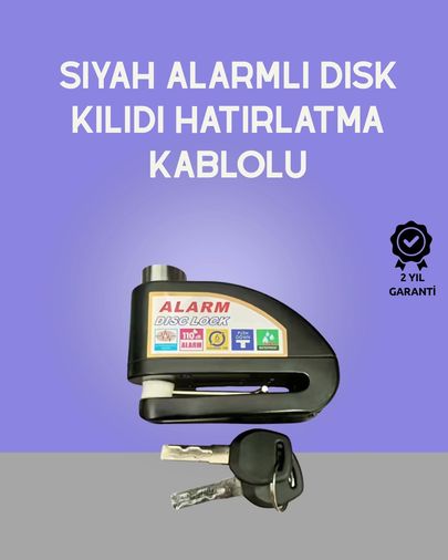Diğer 95269034 Yüksek Sesli 110Db Çelik Disk Kilidi Su Geçirmez