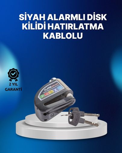 Diğer 95269072 Suya Dayanıklı 110Db Alarmlı Çelik Disk Kilidi