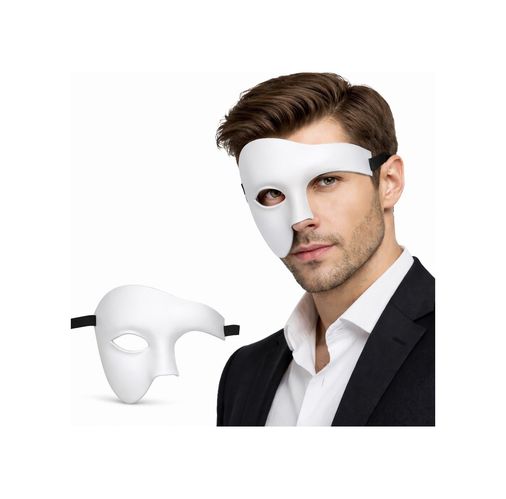 Diğer Beyaz Yarım Erkek Maske Phantom Parti &amp Balo Maskesi - Huvj-763510 18