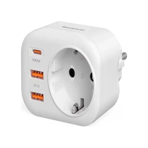 Diğer EM-priz154 Ac-115 2500W 3.4A 2Usb 1Type-C 1Soket Akım Korumalı Şarj Adaptörü Priz Çoğaltıcı