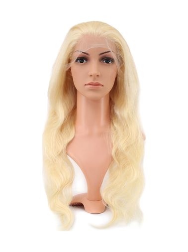 Diğer Gerçek Front Lace Dalgalı Platin Tül Peruk / 65/70Cm - Huvj-758725 Karışık - Çok Renkli