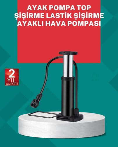 Diğer MEYTDUCZZZAYAKPOMPASIDX4611-3-BLMY Mey İthalat Manuel Ayak Pompası Extra Güçlü Lastik Şişirme Pompası
