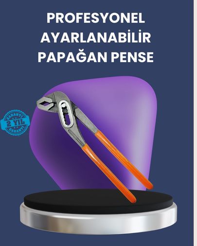 Diğer MEYTDUCZZZAYARLIPENSE-BLMY Mey İthalat Ayarlanabilir Papağan Pense Çelik Gövde Profesyonel Kurbağacık