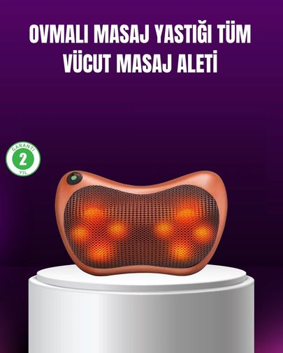 Diğer MEYTDUCZZZBOYUNMASAJALETİ-BLMY Mey İthalat Ergonomik Derin Yoğurmalı Boyun Bel Sırt Masaj Cihazı Priz Çakmak Girişli Çok Renkli