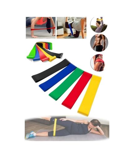 Diğer MEYTDUCZZZBSY110EGZERSİZLASTİĞİ-3-BLMY Mey İthalat Pilates Direnç Lastiği Fitness Yoga Ve Evde Spor İçin Çok Amaçlı Bant Çok Renkli