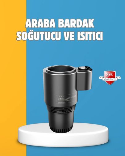 Diğer MEYTDUCZZZHS278TERMOS-3-BLMY Mey İthalat Dijital Ekranlı Akıllı Bardaklık Araç İçi Termal Isıtıcı Soğutucu Çok Renkli