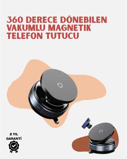 Diğer MEYTDUCZZZK009TELEFONTUTUCU-1-BLMY Mey İthalat Evrensel Uyumlu Manyetik Araç Telefon Standı Dayanıklı Alüminyum Gövde