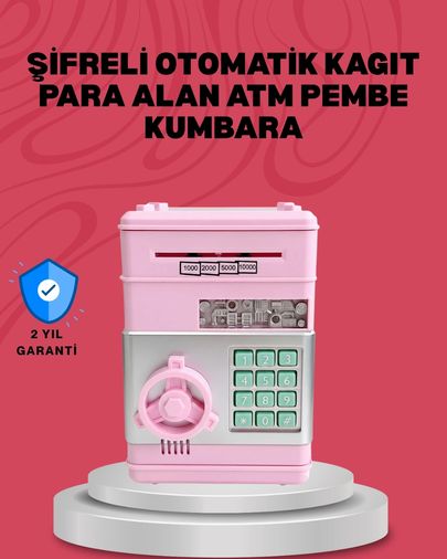 Diğer MEYTDUCZZZSAM53NUMBERBANK-26-BLMY Mey İthalat Elektronik Şifreli Otomatik Para Yutan Çocuk Kumbarası