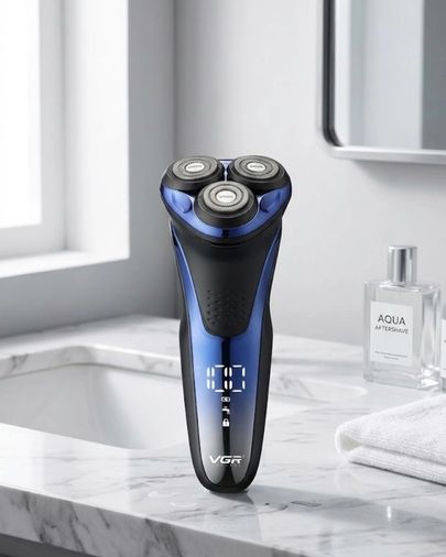 Diğer MEYTDUCZZZV306-BLMY Mey İthalat 3 Başlıklı Elektrikli Tıraş Makinesi Su Geçirmez Dijital Göstergeli Çok Renkli