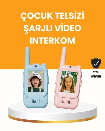 Diğer MEYTDUCZZZVDO1TELSİZ-4-BLMY Mey İthalat Uzun Menzilli Video Walkie Talkie Eğitici Ve Eğlenceli Oyuncak