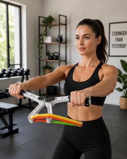 Diğer MEYTDUCZZZWONDERKASALETİ-BLMY Mey İthalat Direnç Bantlı Kol Göğüs Omuz Egzersiz Aleti Evde Fitness Seti Çok Renkli