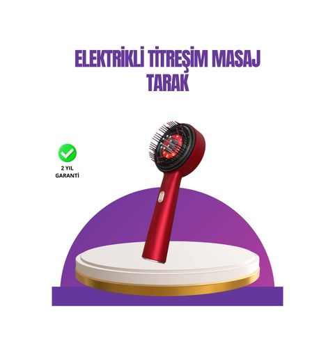 Diğer MEYTDUCZZZXYT0860MASAJBAKIMTARAĞI-4-BLMY Mey İthalat Kırmızı Led Işıklı Saç Derisi Masaj Aleti