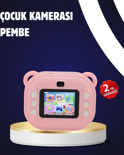 Diğer MEYTDUCZZZY600ÇOCUKKAMERA-4-BLMY Termal Baskılı Şipşak Kamera 1080P Hd, 24Mp, Çift Lensli Ve Müzik Oynatıcılı