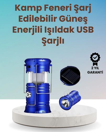 Diğer MEYTDXUCZZZXF5800TLAMBAAAAAA-1-BLMY Mey İthalat Şarj Edilebilir Güneş Enerjili Kızaklı Kamp Feneri Usb Çıkışlı, Katlanabilir, Dayanıklı Ve Çok Fonksiyonlu Çok Renkli