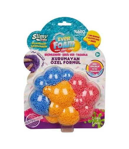 Diğer MEYXT38004-S-BLMY Mey İthalat Slimy Ever Foam 3 Renkli Slime