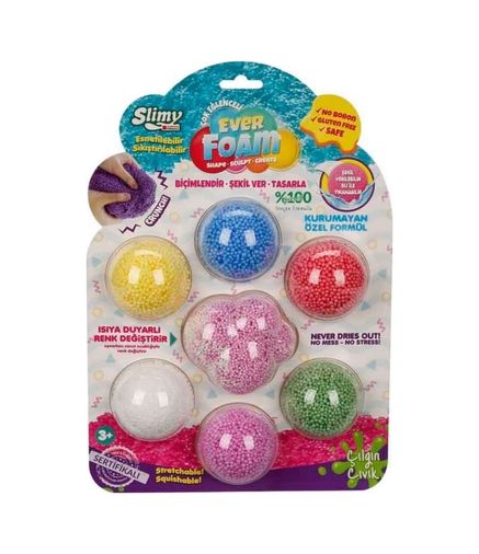 Diğer MEYXT38008-S-BLMY Mey İthalat Slimy Ever Foam 7 Renkli Slime