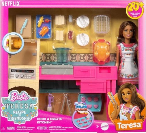Diğer MEYXTMATTEL.1.JCT06-BLMY Mey İthalat Jct06 Teresa Ve Mutfağı Oyun Seti - And Teresa Recipe For Friendship