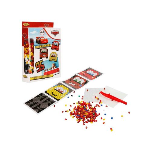 Diğer MEYXTS00005157-BLMY Mey İthalat 4In1 Cars Pixel Pixel Boncuk Aktivite Ve Oyuncak Seti