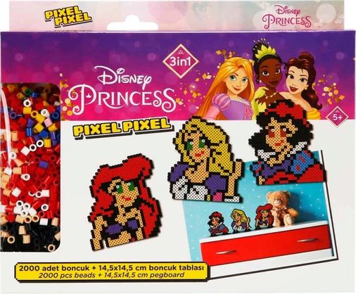 Diğer MEYXTS00005169-BLMY Mey İthalat 3In1 Princess Pixel Pixel Boncuk Aktivite Ve Oyuncak Seti S00005169