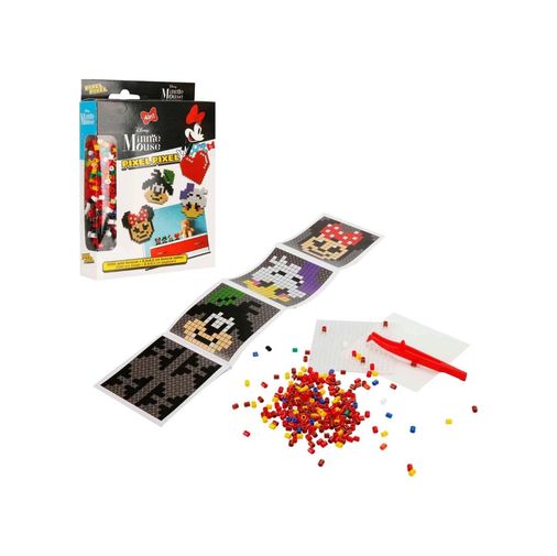 Diğer MEYXTS04005158-BLMY Mey İthalat 4In1 Minnie Mouse Pixel Pixel Boncuk Aktivite Ve Oyuncak Seti