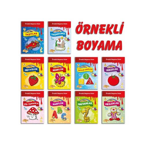 Diğer Örnekli Boyama Dizisi 10 Set - Huvj-751533