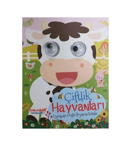 Diğer Oynayan Gözlü Boyama Kitabı Çiftlik Hayvanları - Huvj-761731