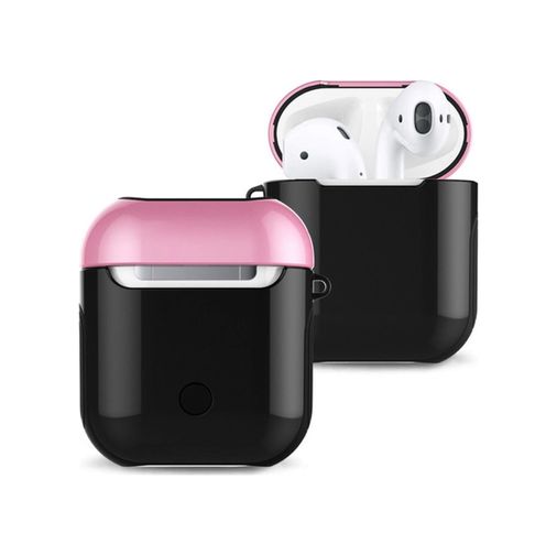 Diğer PRODUCT-2345736 Apple Airpods 2 2.nesil 3In1 Kılıf - Siyah-Pembe