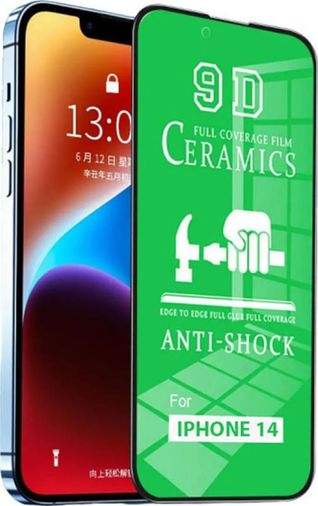 Diğer RT-RYL-BWKRY2003 Apple Uyumlu   Iphone 14 9D Tam Kaplayan Parmak Izi Bırakmayan Ekran Koruyucu Film
