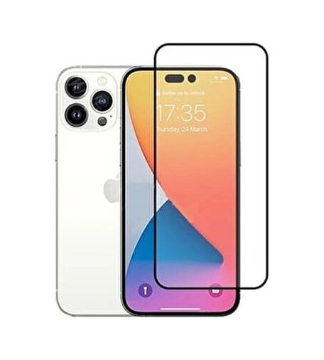 Diğer RT-RYL-BWKRY2008 Apple Uyumlu Iphone 14 Pro  9D Tam Kaplayan Parmak Izi Bırakmayan Ekran Koruyucu Film