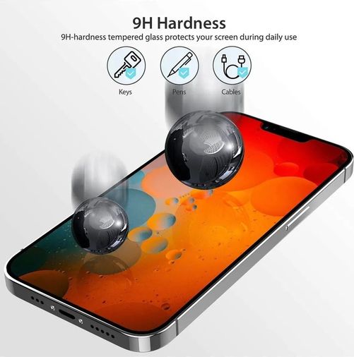 Diğer RT-RYL-BWKRY3004 Apple Uyumlu Iphone 13 Pro Max  Hayalet Ekran Gizli Tam Kaplayan Kırılmaz Cam Seramik Ekran Koruyucu Film