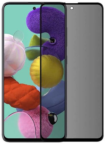 Diğer RT-RYL-BWKRY3025 Samsung A71 Uyumlu Hayalet Ekran Gizli Tam Kaplayan Kırılmaz Cam Seramik Ekran Koruyucu Film