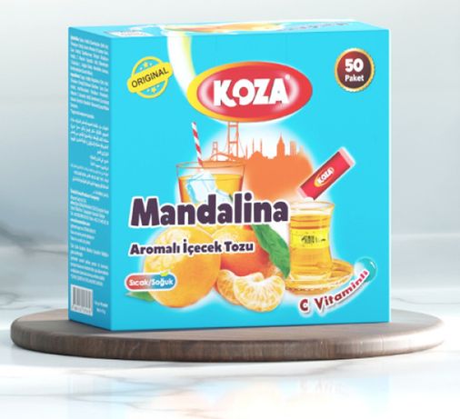 Diğer RT-RYL-HMR14712x Koza Tek İçimlik Mandalina Aromalı Toz İçecek 50'li 1 Kg