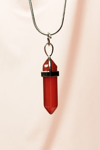 Diğer RT-RYL-HMR17154 Akik Doğal Taşı Zincirli El Yapımı Tasarımlı Kolye Uç: 3,5 Cm Zincir: 20 Cm Kutulu Altın
