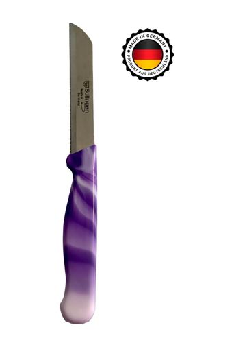 Diğer RT-RYL-NEW29661 Meyve Bıçağı Doğrama Bıçağı Ve Düz Soyacak Ebruli Mor Bıçak 1 Adet Royaleks-Slg10 Beyaz - Bordo