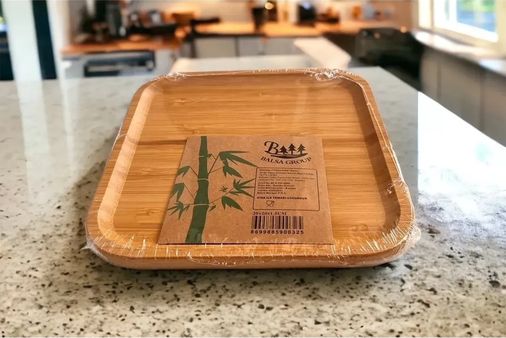 Diğer RT-RYL-NEW31073 Bambu Kare Tabak 20 20 1.5 Cm Royaleks-Kr2020 Altın