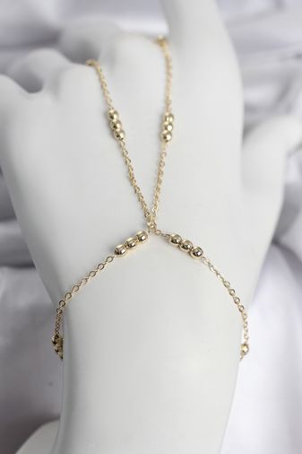 Diğer SN745-BLNC 316L Çelik Top Zincirli Gold Renk Kadın Şahmeran Altın