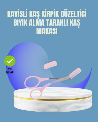 Diğer TKNXUCZMJGN570KAŞMAKASIIIIIIII-4MKR Tarak Ve Fırça Başlıklı Kaş Şekillendirme Makası