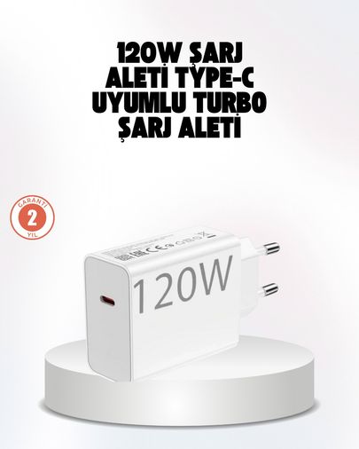 Diğer TRİTHLTUCZ120WŞARJ-5-BLNCCC 120W Güçlü Hızlı Şarj Adaptörü Ve Type-C Kablo Seti Güvenli Şarj Teknolojisi
