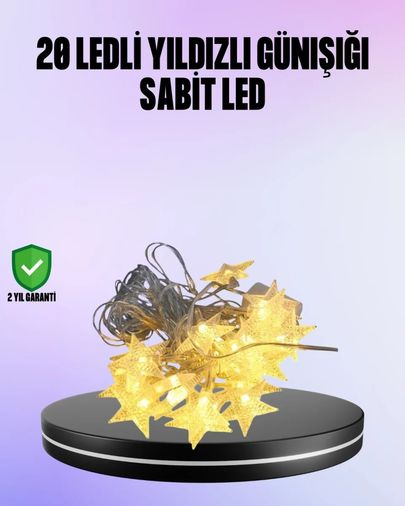 Diğer TRİTHLTUCZZZ5MYILDIZLED-1-BLNCCC 5 Metre Yıldız Şeklinde Led Şerit Işık Sabit Beyaz Aydınlatma Çok Renkli