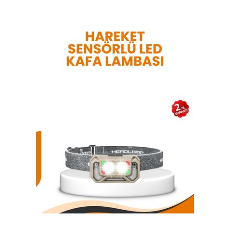 Diğer TRİTHLTUCZZZHS230-3-BLNCCC Uzun Menzilli Sensörlü Led Kafa Lambası Kamp Ve Yürüyüş Çok Renkli