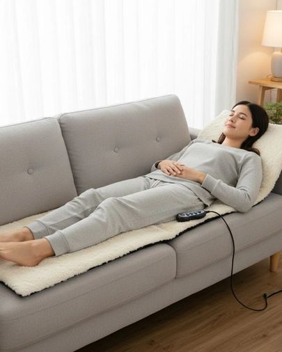 Diğer TRİTHLTUCZZZJB6806YATAKMASAJ-1-BLNCCC Full Body Masaj Minderi Isı Ve Titreşim Destekli Çok Renkli