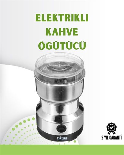 Diğer TRİTHLTUCZZZKAHVEÖĞÜTÜCÜ8300-4-BLNCCC Kahve Ve Baharat Değirmeni Kompakt, Hafif, Hızlı Öğütme, Şeffaf Kapaklı, Kolay Kullanım Çok Renkli