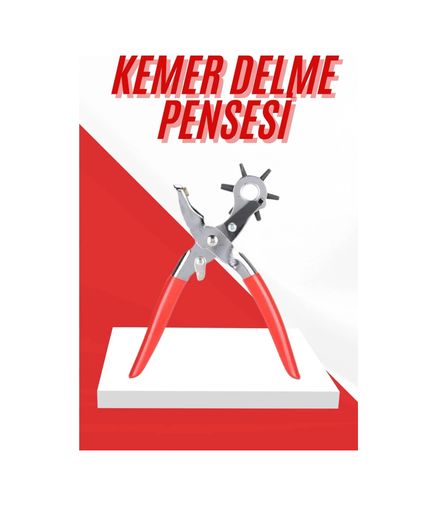 Diğer TRİTHLTUCZZZKEMERDELMEAPARATIIIIII1-BLNCCC Kemer Delme Pensesi 6 Farklı Boyutta Kemer Delici Ev Deri Kemer