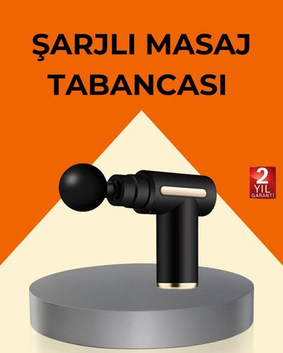 Diğer TRİTHLTUCZZZLF6140-1-BLNCCC Şarjlı Kas Masaj Aleti 6 Kademe 4 Başlık Derin Doku Ems Titreşim Sporcu Masaj Tabancası Çok Renkli