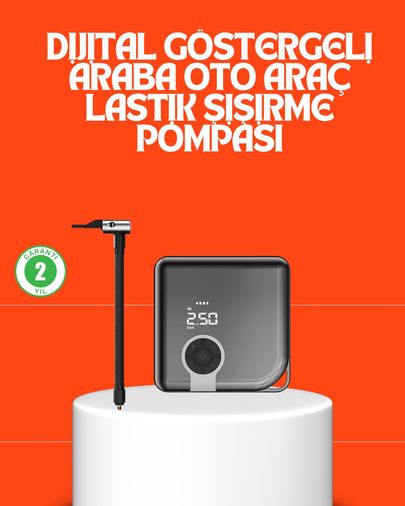 Diğer TRİTHLTUCZZZZC001ARAÇPOMPASI-1-BLNCCC 150 Psı Yüksek Basınç Kapasiteli Kablosuz Lastik Pompası
