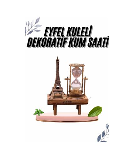 Diğer TRİTHLTUUCZZZZDEKORATİFKUMSAATLİEEYFELKULESİİİİ2-1-BLNCCC Paris Eyfel Kulesi Hediyelik Eyfel Retro Kum Saati Dekoratif Eşya