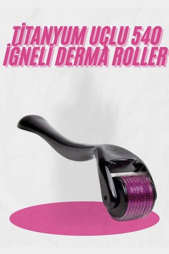 Diğer TRİTHLTUUCZZZZDERMAROLLERRRRRR1-BLNCCC Dermaroller Titanyum 540 Iğneli 1 Mm Saç Kaş Sakal Serum Kullanıma Uygun