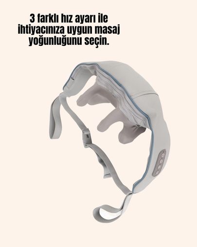 Diğer TRİTHLTXUCZVNB01MASAJALETİ-6-BLNCCC Kablosuz Boyun Ve Omuz Masaj Aleti Isıtmalı Ve Yoğurmalı Çok Renkli